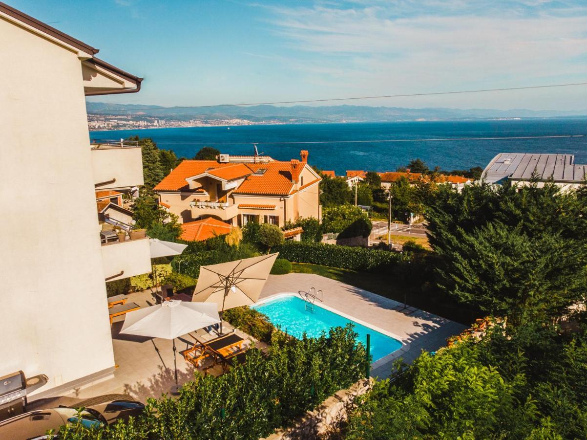 Panoramic Apartment Sea View And Pool Opatija Ičići المظهر الخارجي الصورة